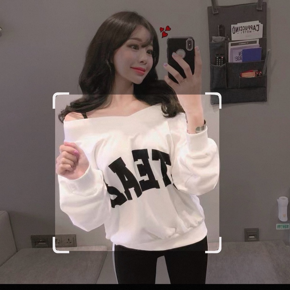 Women's White Off-Shoulder Sweater